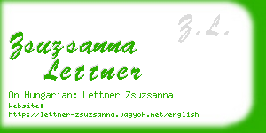 zsuzsanna lettner business card